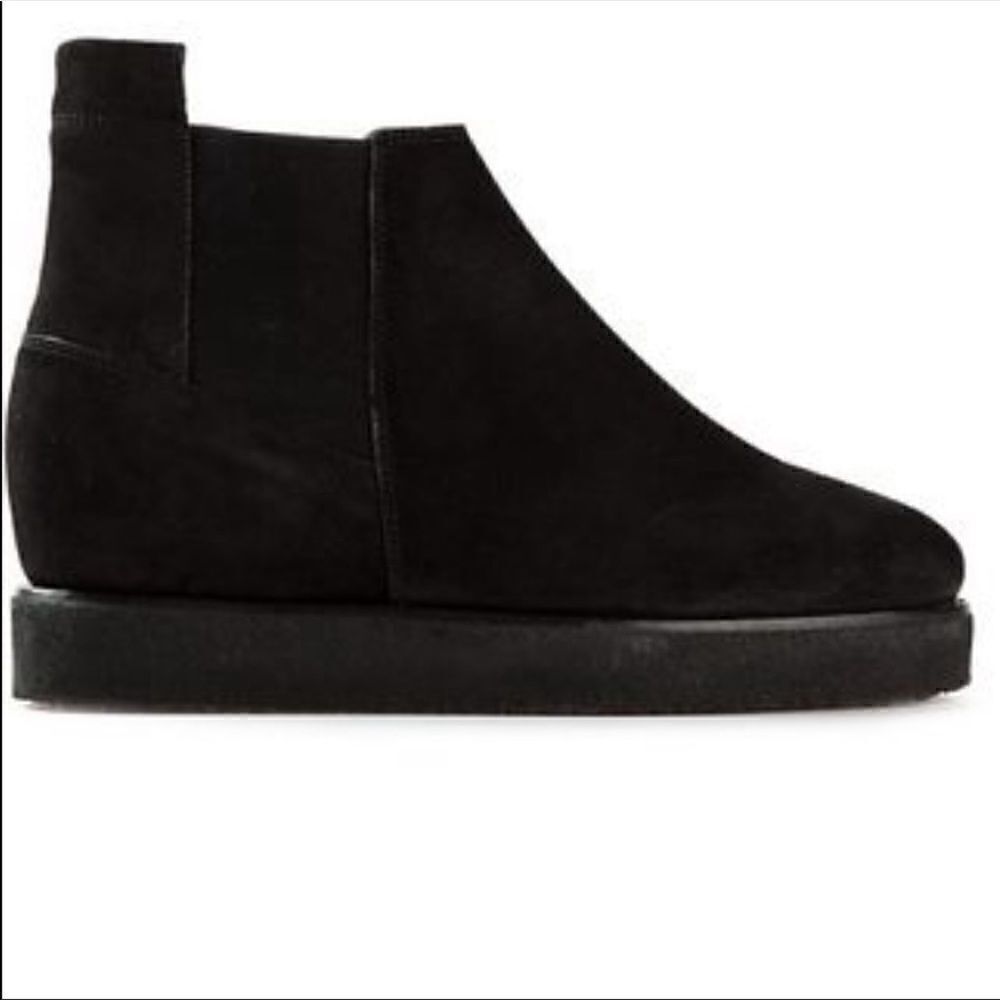 Roberto Del Carlo Black Concealed Wedge Boots